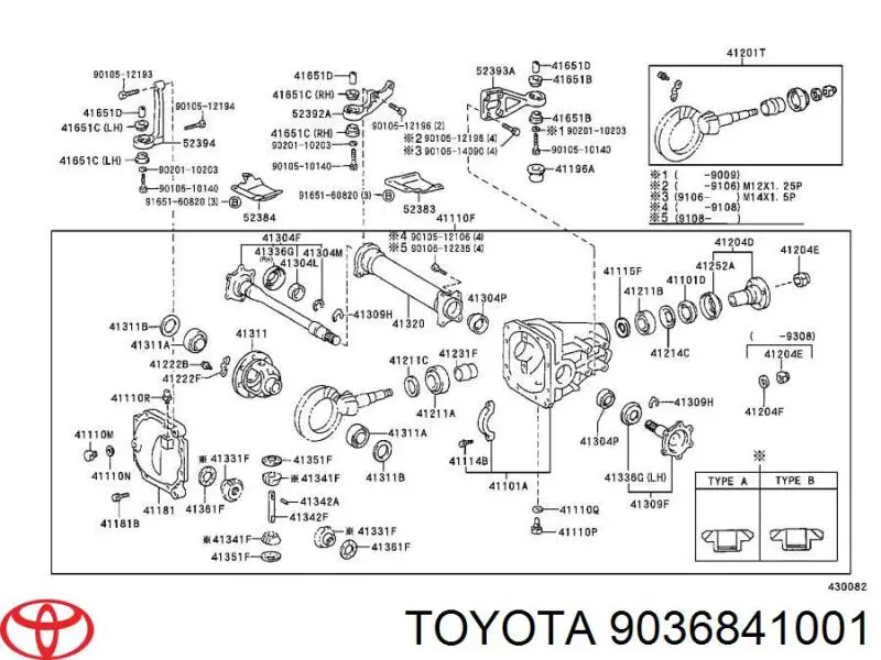 Підшипник маточини задньої Toyota RAV4 2 (XA2) (Тойота Рав4)