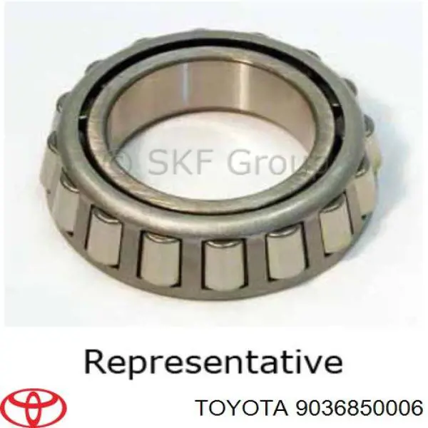 Підшипник диференціалу переднього моста Toyota 9036850006 ціна, від 103.58 USD