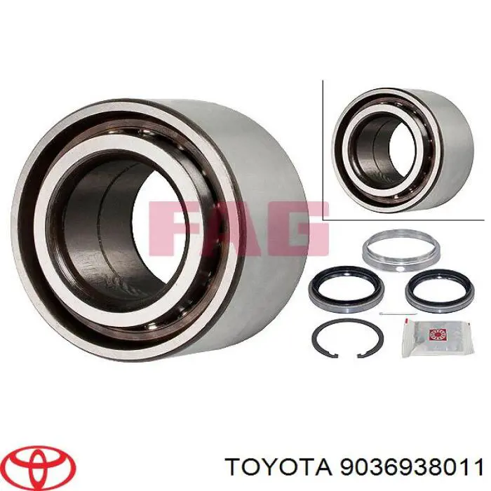 9036938011 Toyota Підшипник маточини передньої