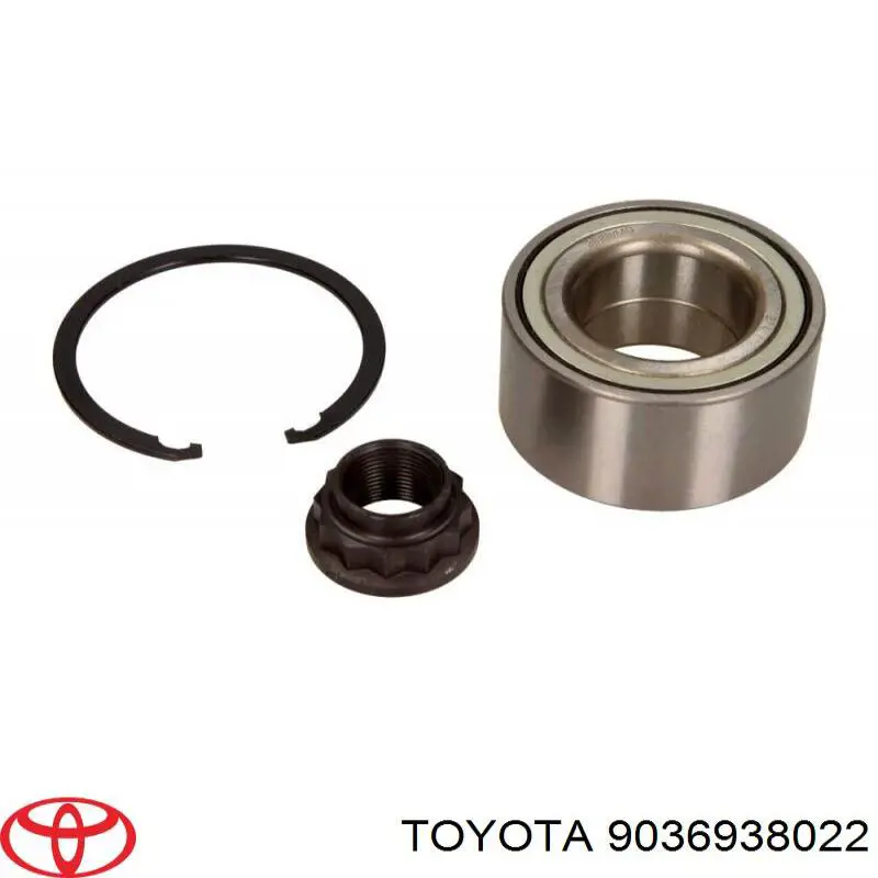 Комплект підшипник маточини передньої Toyota 9036938022 ціна, від 16.80 USD