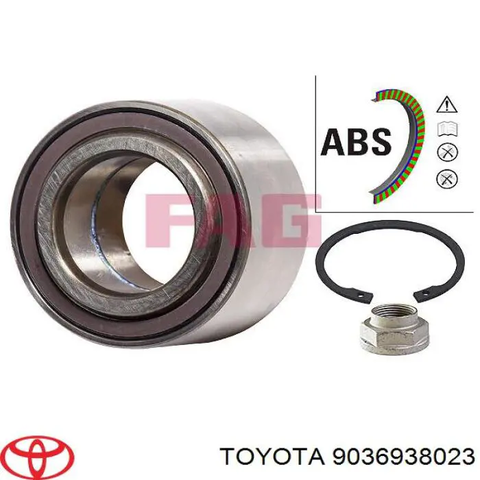 Підшипник ступиці 9036938023 Toyota
