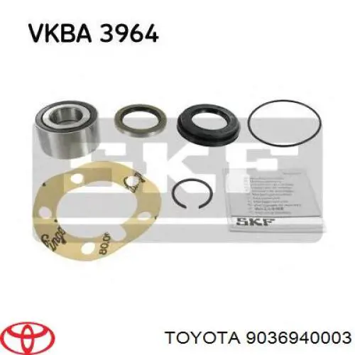 Купити 9036940003 Toyota Підшипник задньої ступиці