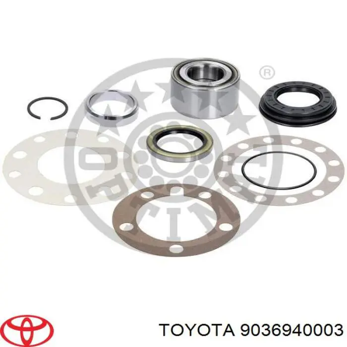 Підшипник маточини задньої Toyota 9036940003 ціна, від 37.87 USD