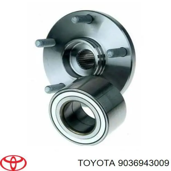 Комплект підшипник маточини передньої Toyota 9036943009 ціна, від 34.23 USD