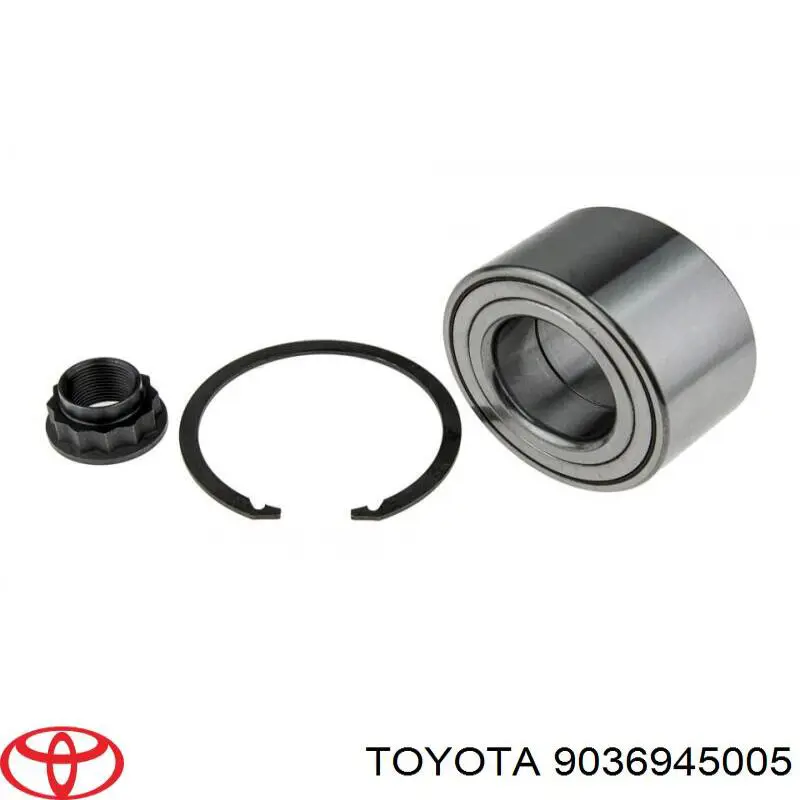 Комплект підшипник маточини передньої Toyota 9036945005 ціна, від 31.74 USD