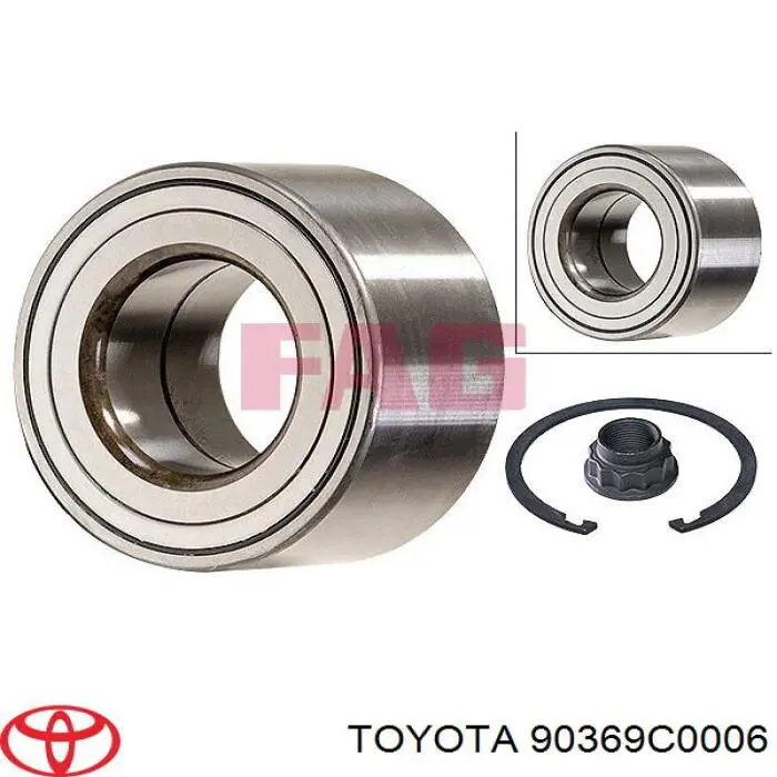 Підшипник маточини передньої 90369C0006 Toyota