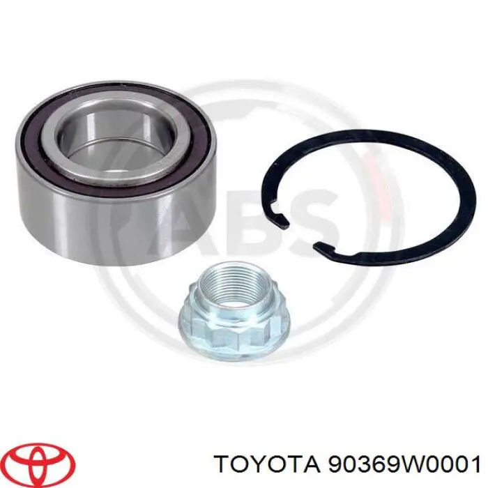 Комплект підшипник маточини передньої Toyota 90369W0001 ціна, від 22.98 USD