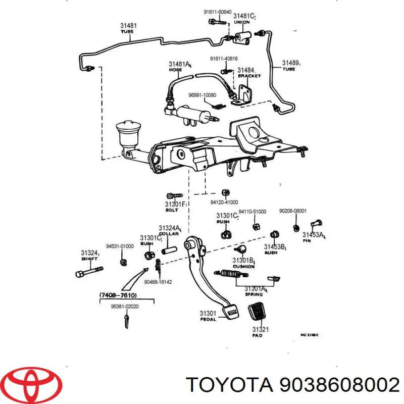 9038608002 Toyota 