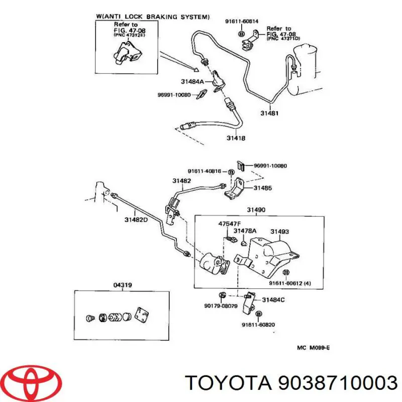 9038710003 Toyota 