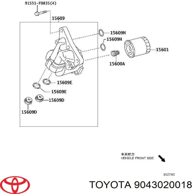  Toyota 9043020018 ціна, від 1.10 USD