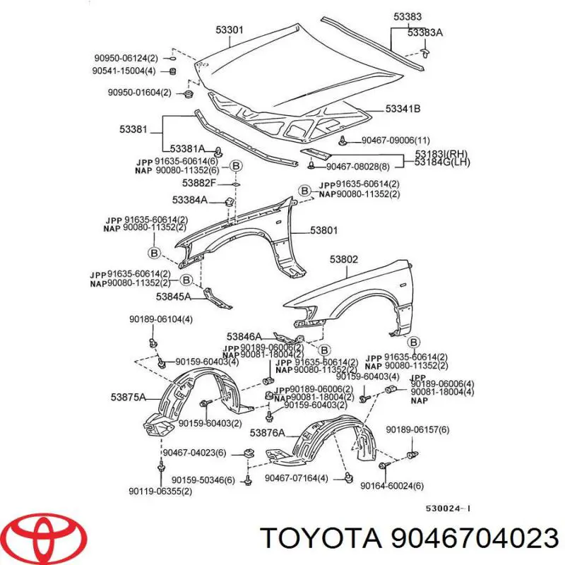 9046704023 Toyota 