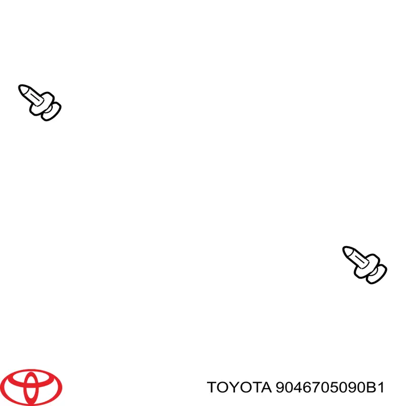 Кріплення переднього бампера Toyota 9046705090C1 ціна, від 0.47 USD