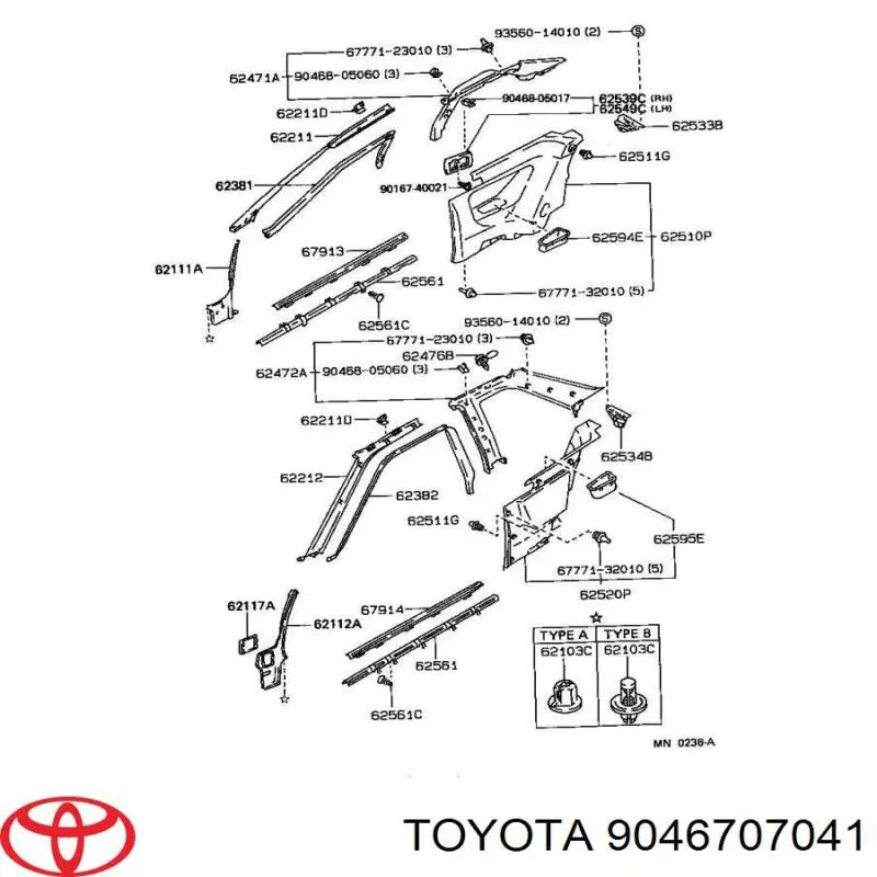  9046707041 Toyota