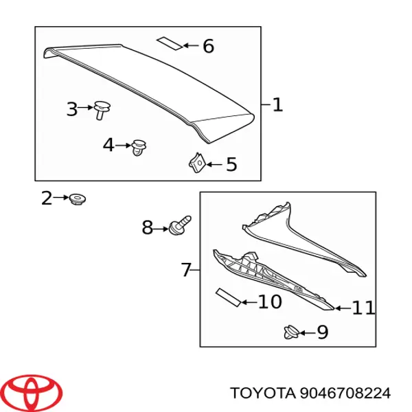  Toyota 9046708224 ціна, від 0.72 USD