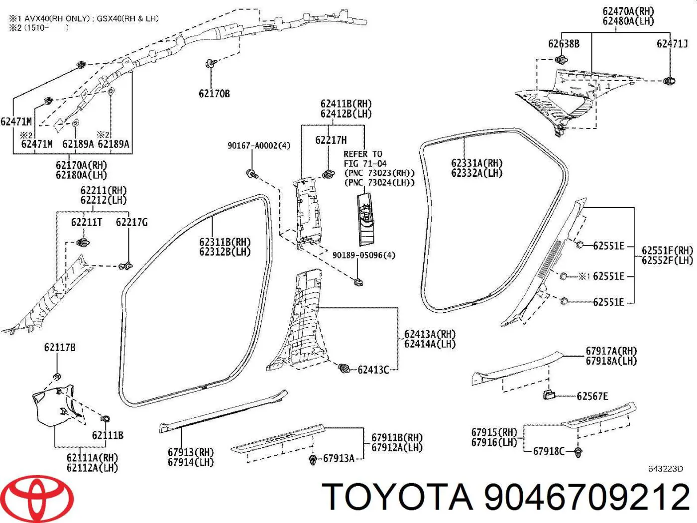 9046709212 Toyota 