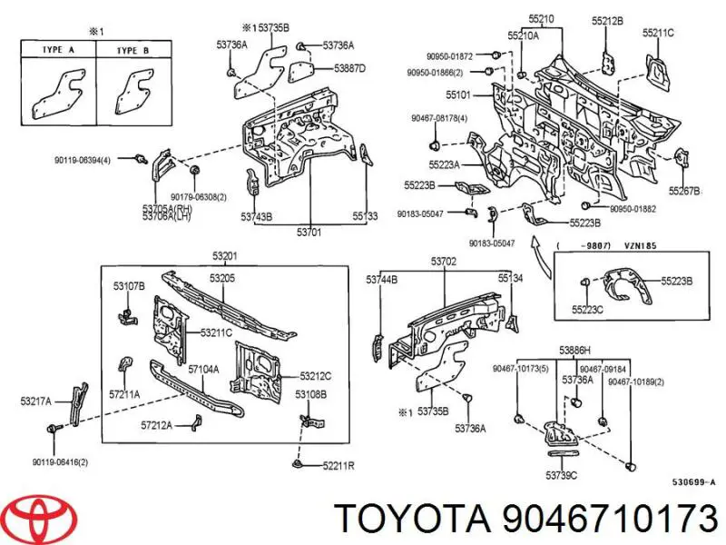 9046710173 Toyota 
