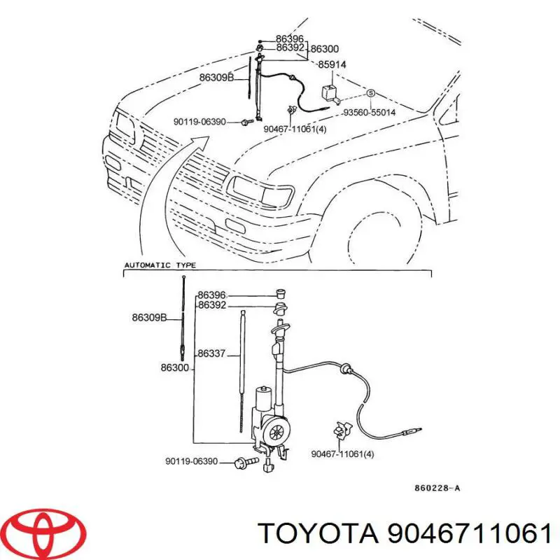  9046711061 Toyota