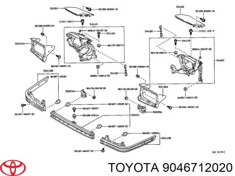 Купити 94218027 Opel Пістон (кліп) кріплення решітки радіатора до панелі