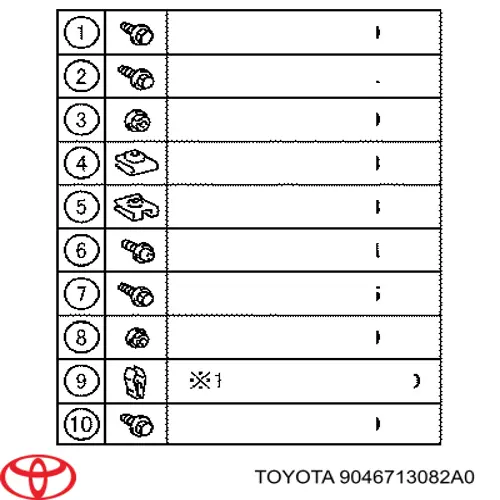 9046713082A0 Toyota 