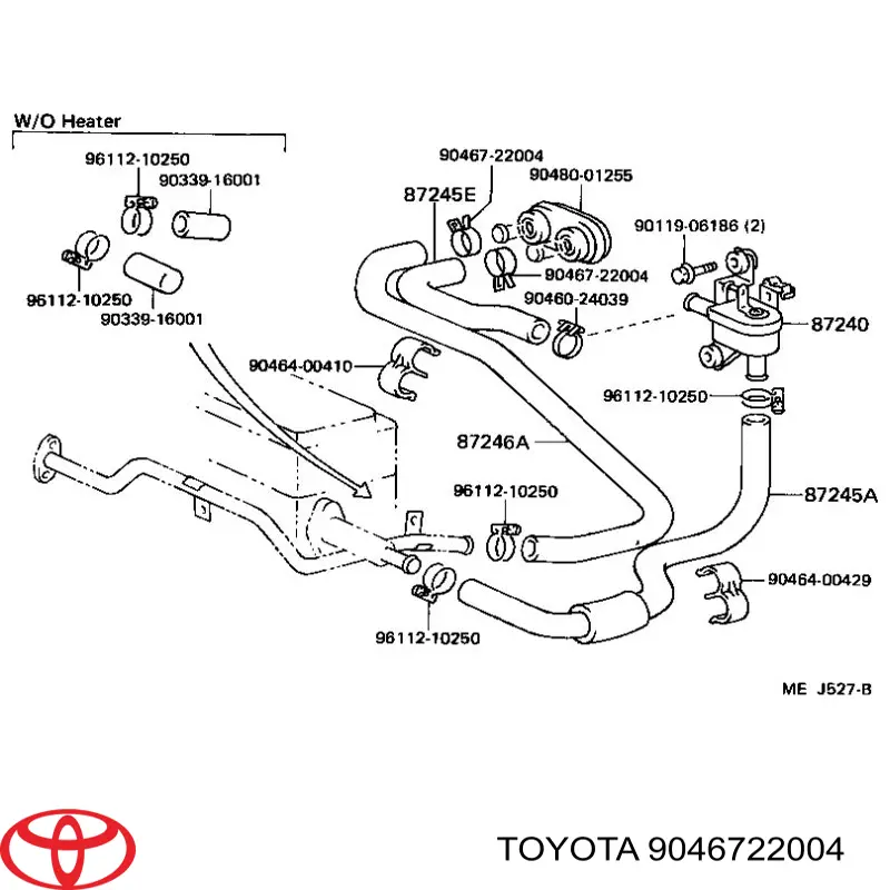 Хомут пружинний Toyota 9046721010 ціна, від 2.27 USD