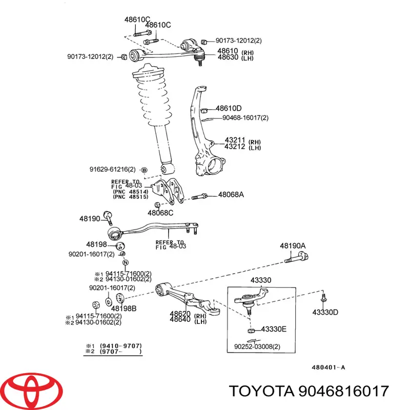  Toyota 9046816017 ціна, від 0.84 USD
