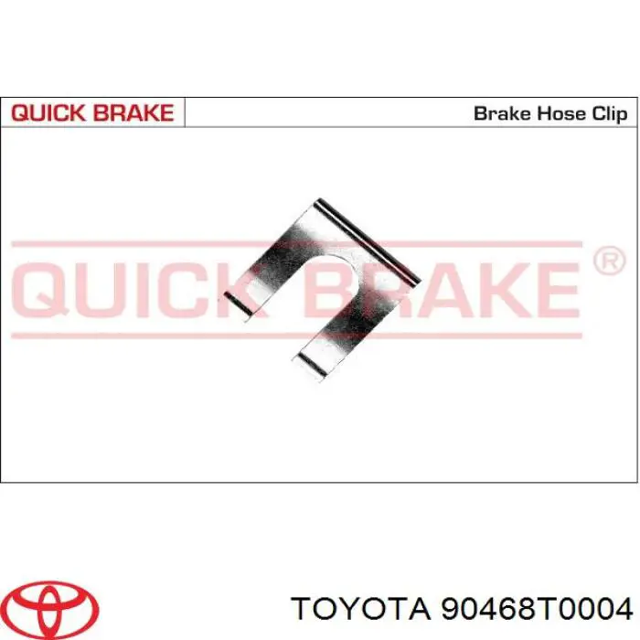 Купити 9046808040 Toyota Скоба кріплення гальмівного шлангу