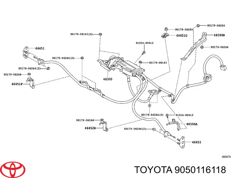 9050116118 Toyota ремкомплект стоянкового гальма