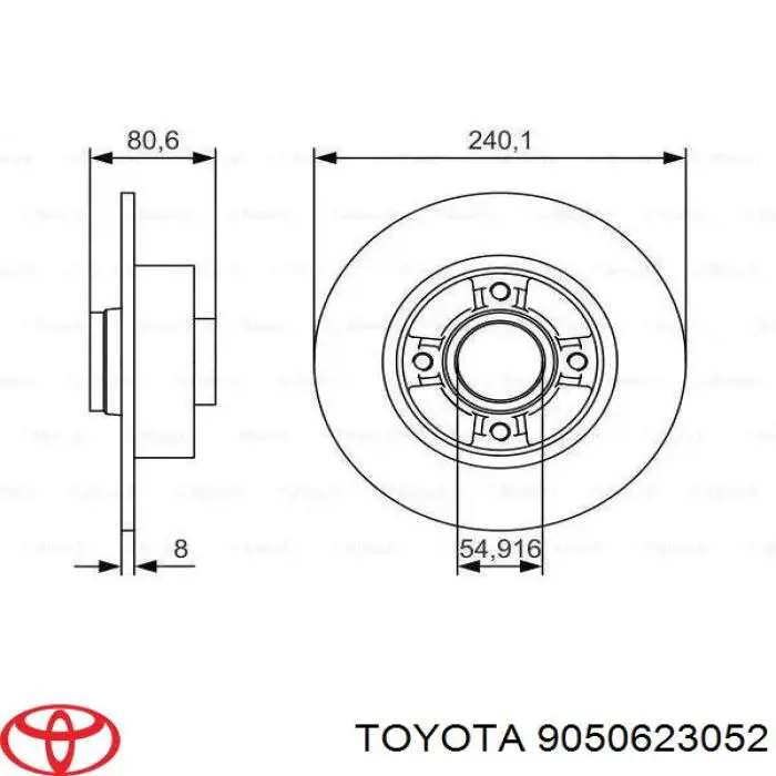 Ремкомплект задніх гальм Toyota Land Cruiser (J200) (Тойота Ленд крузер)