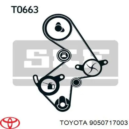 Пружина ролика натягувача ременя ГРМ Toyota RAV4 1 Cabrio (SXA 10) (Тойота Рав4)