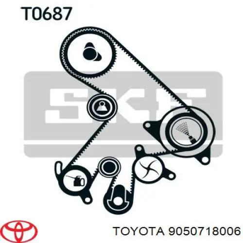 Пружина ролика натягувача ременя ГРМ Toyota Carina E (T19) (Тойота Каріна)