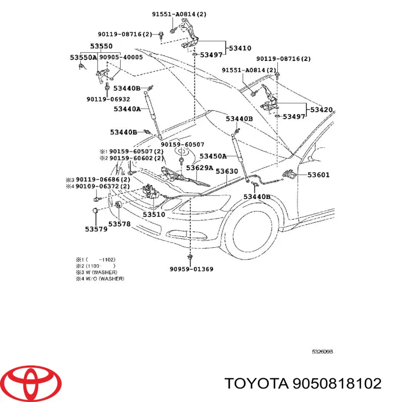 9050818102 Toyota 