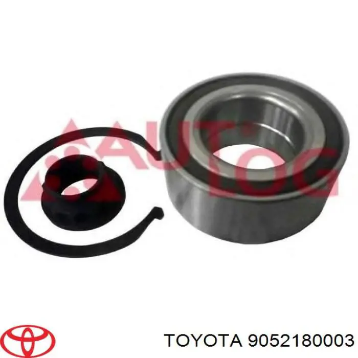 Комплект підшипник маточини передньої Toyota 9052180003 ціна, від 24.99 USD