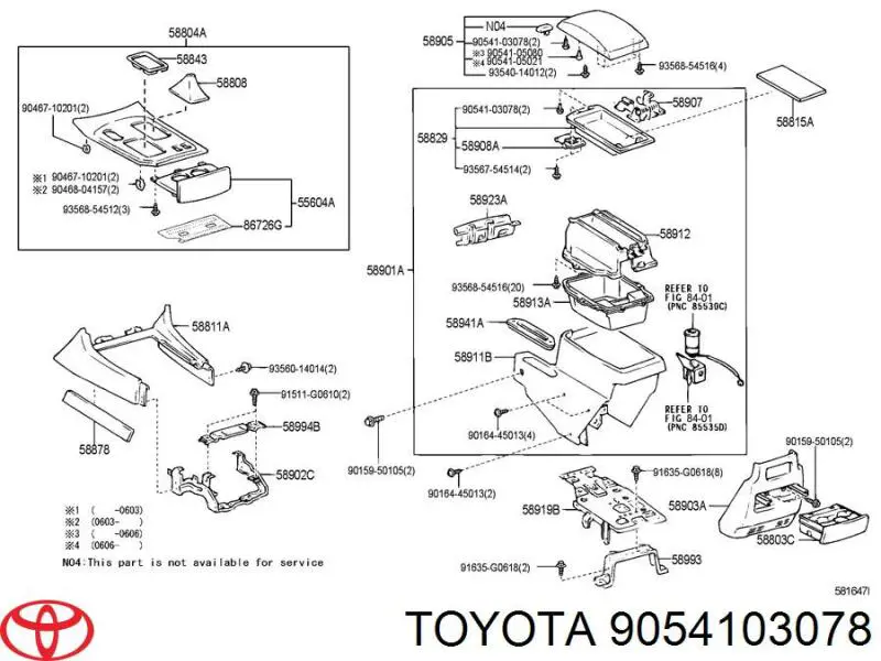 Амортизатор кришки бардачка Toyota 9054103078 ціна, від 1.58 USD