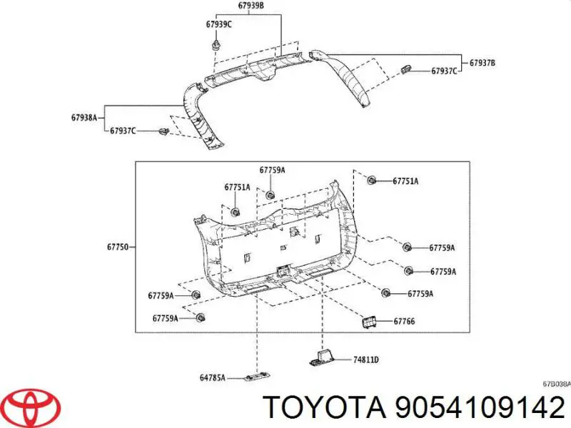 9054109142 Toyota 