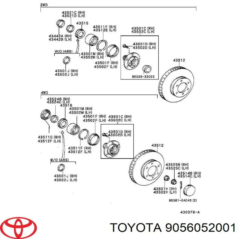  Toyota 9056052001 ціна, від 19.78 USD