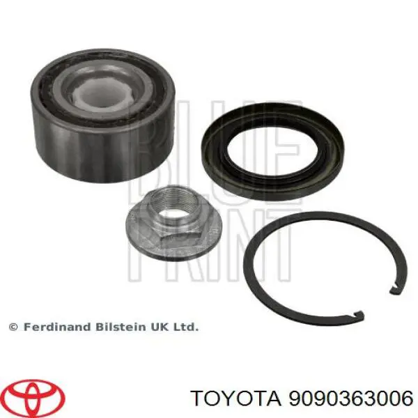 Комплект підшипник маточини передньої Toyota 9090363006 ціна, від 29.07 USD