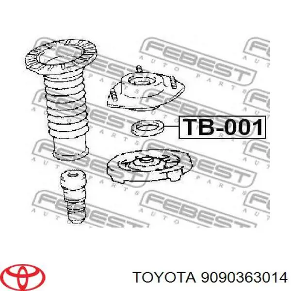 Підшипник верхньої опори Toyota 9090363014