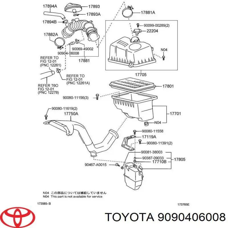  9090406008 Toyota