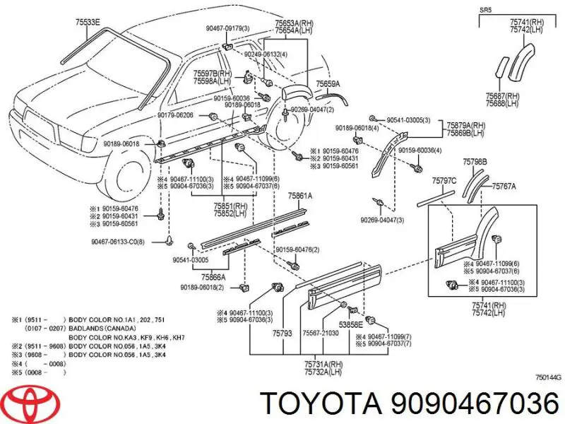  9090467036 Toyota