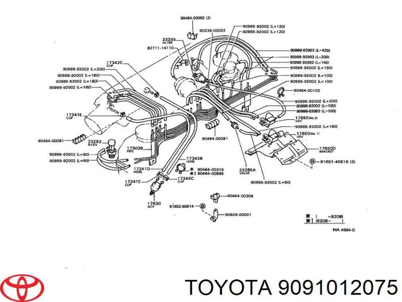 9091012075 Toyota стартер