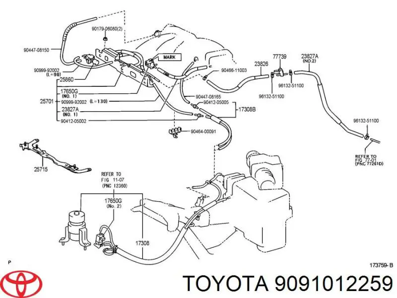 Купити 9091012259 Toyota Клапан перетворювач тиску наддуву (соленоїд)