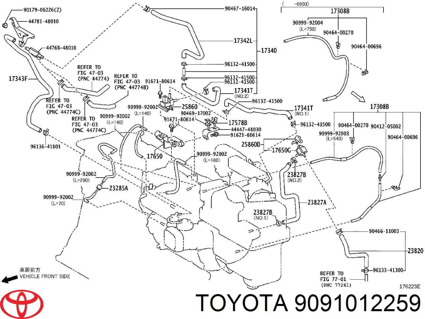 Клапан перетворювач тиску наддуву (соленоїд) Toyota 9091012259 ціна, від 5.54 USD