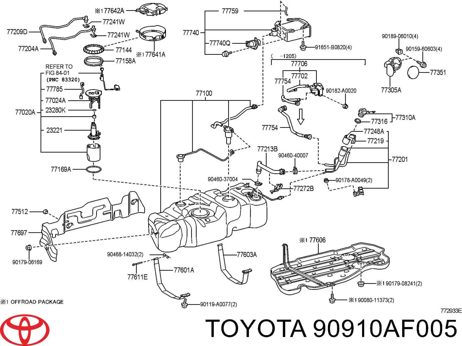 Купити 90910AF005 Toyota 
