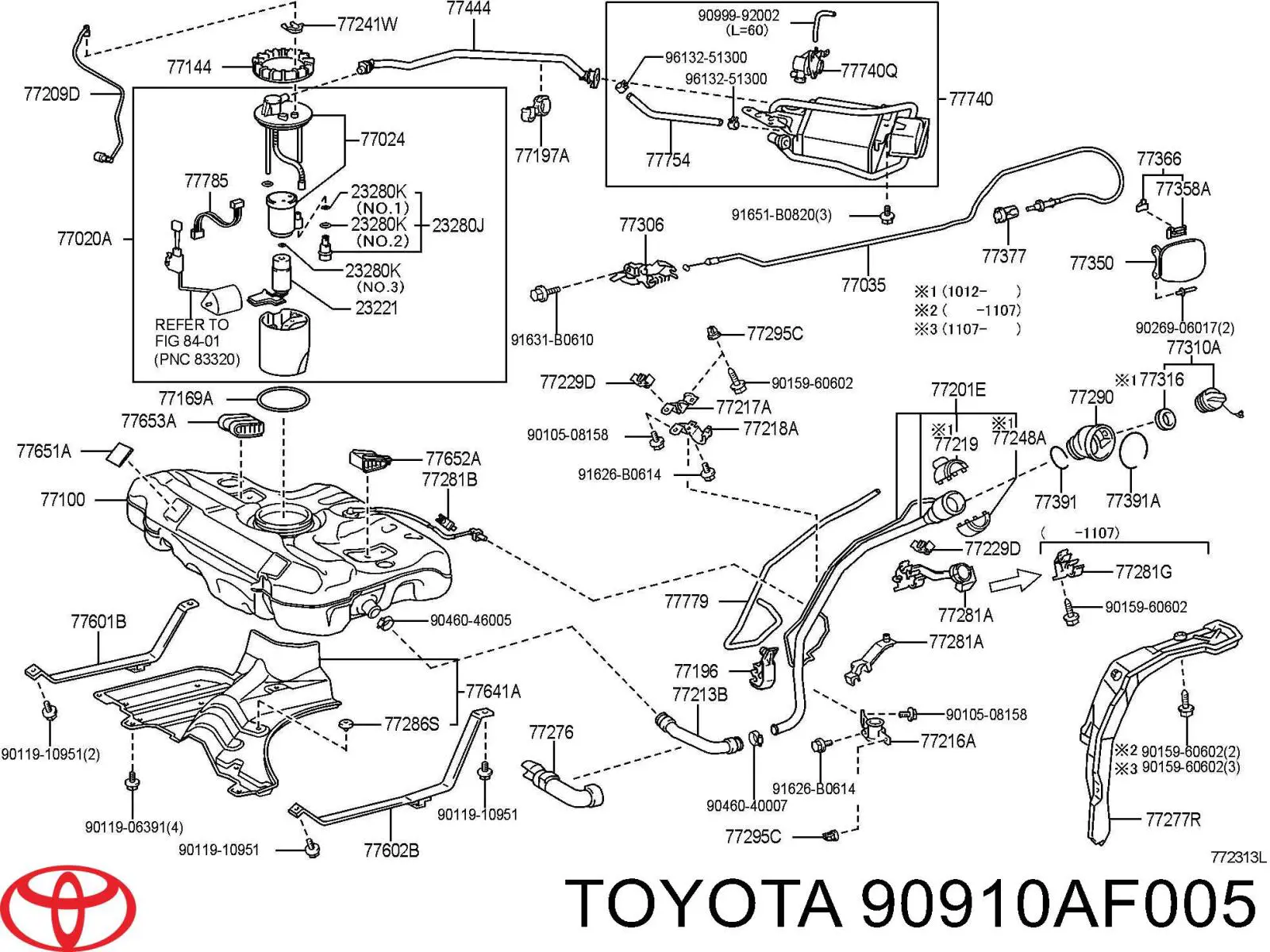 90910AF005 Toyota 