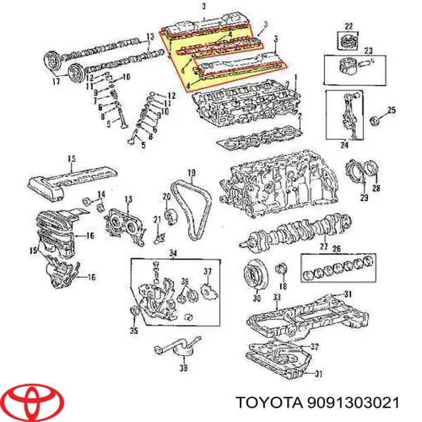 Сухар клапану Toyota 9091303021 ціна, від 2.21 USD