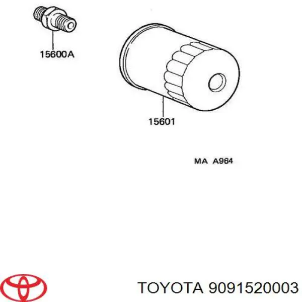 Купити 9091520003 Toyota Фільтр очищення масла відцентровий