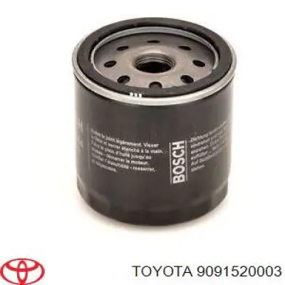 Масляний фільтр двигуна Toyota 9091520003 ціна, від 6.58 USD