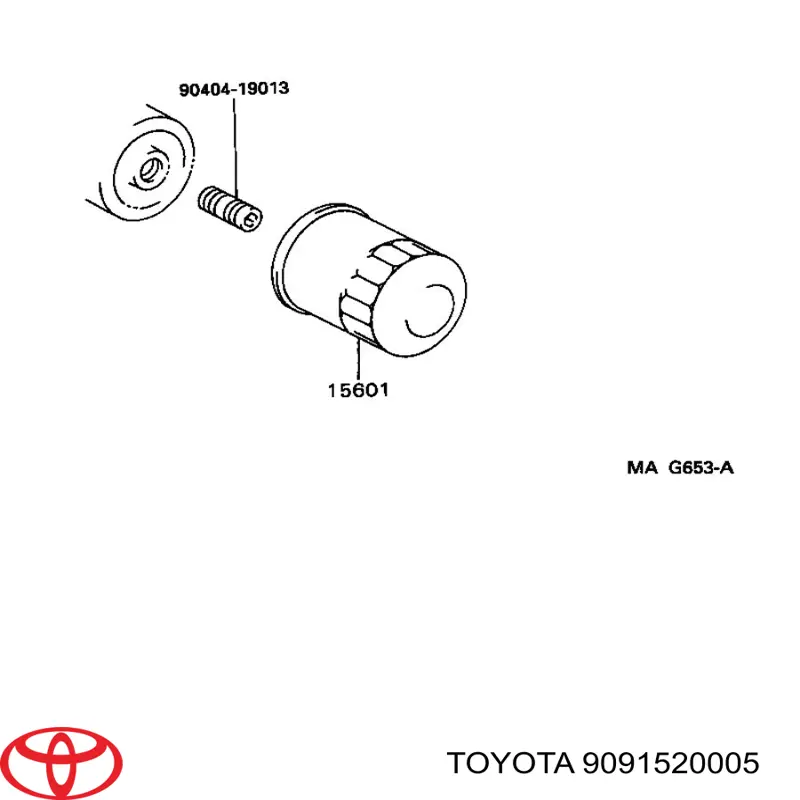 9091520005 Toyota Фільтр масла