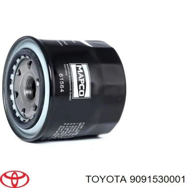 Масляний фільтр двигуна Toyota 9091530001 ціна, від 9.36 USD