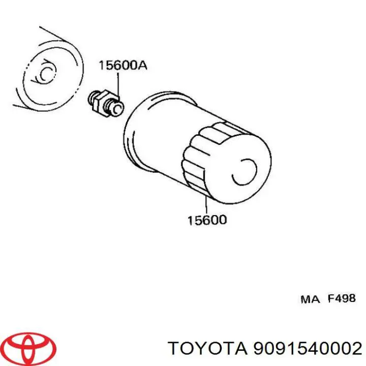 Купити 9091540002 Toyota Фільтр очищення масла відцентровий